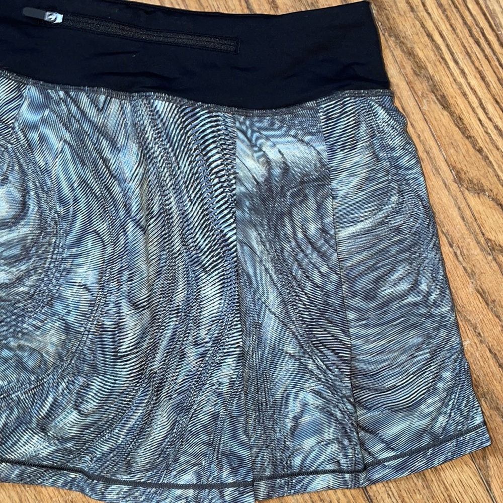 NWT Lululemon Pace Rival Skirt Multi Blue 4 Tall - Picture 9 of 9